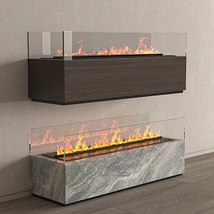 Modern Fireplace 3d model