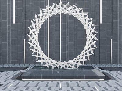 Modern Urban Sculpture 3d model