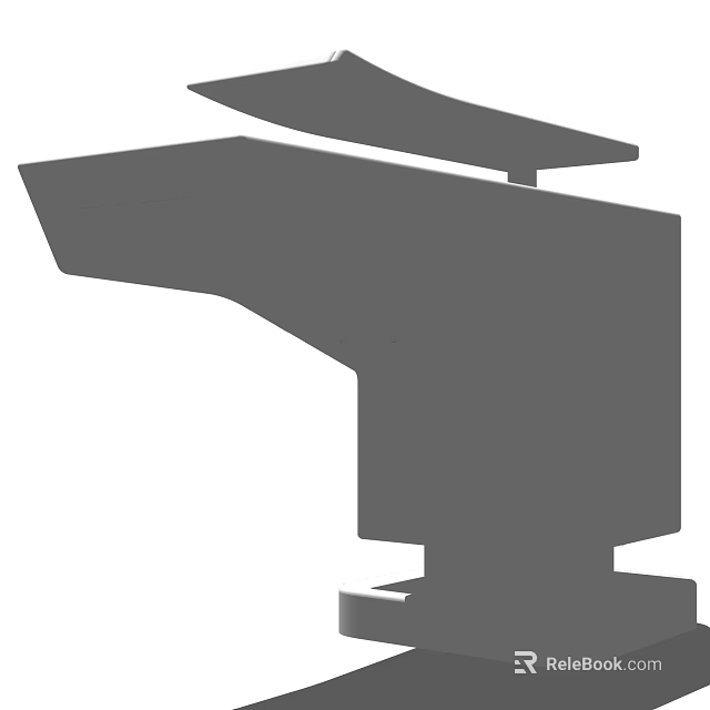 Modern Sleek Faucet Design With Contemporary Lines For Home Kitchen And Bathroom 3d model 