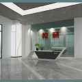 4S Luxury Car Showroom Displaying Red Sports Car On Circular Stand And Blue Vehicle Screen