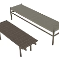 New Chinese Style Bed End Stool 3d model