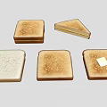 Variety of Toasted and Untoasted Bread Slices with Butter and Textures