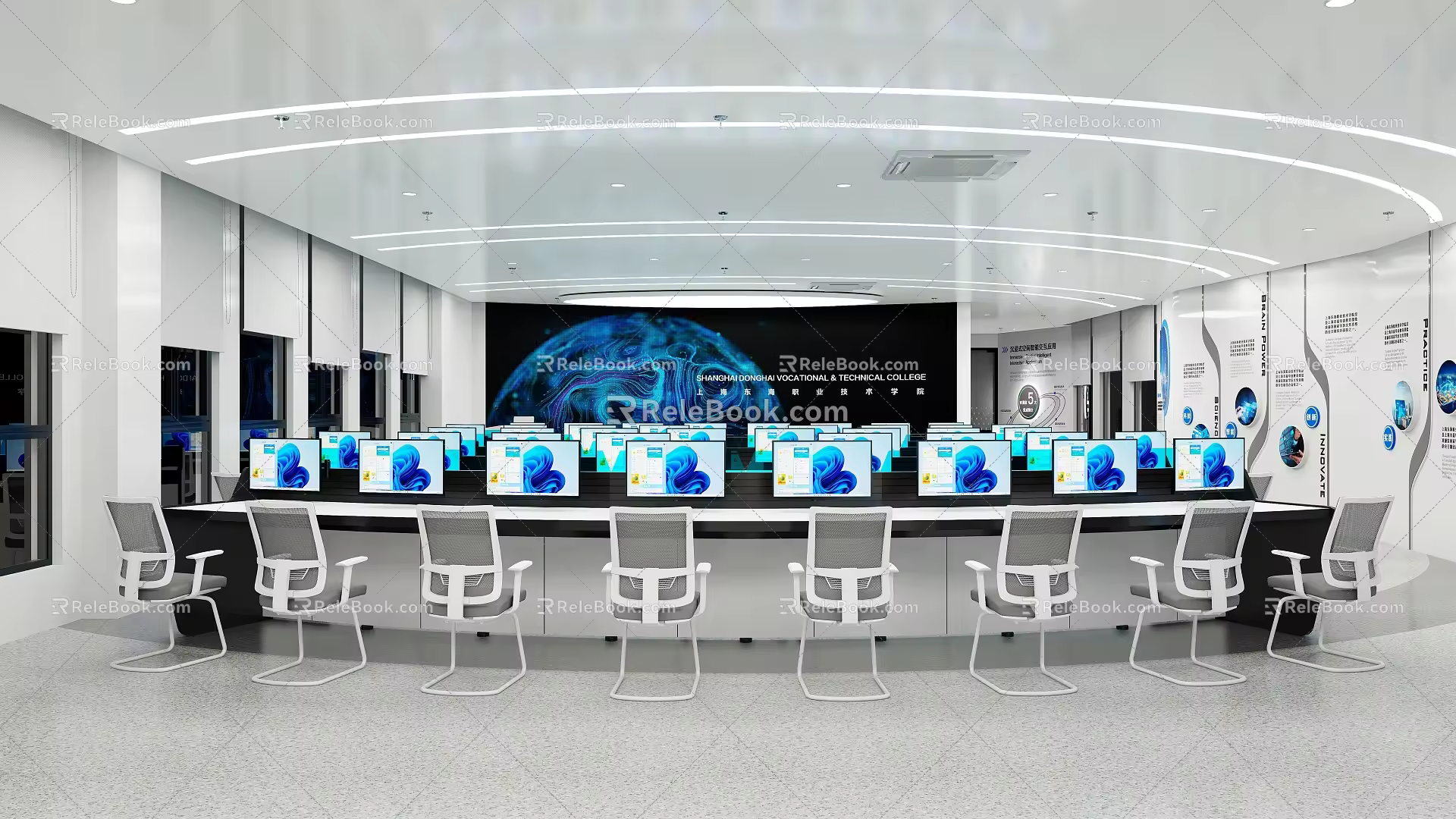 University Classroom Science and Technology Sense Classroom Virtual Simulation Training Room Computer Classroom Virtual Puncture Training Room School Science and Technology Laboratory Virtual Simulation Classroom 3d model