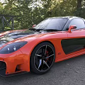 Mazda RX7 veilside modified version 3d model