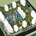 Residential Landscape Design With Green Spaces Walking Paths And Water Features