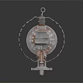 Heavy Duty Metal Animal Trap With Serrated Edges And Spring Mechanism