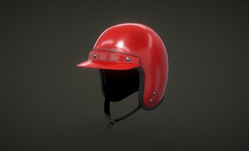 Retro Racing Helmet 3d model