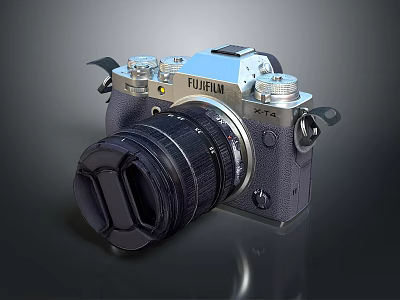 Fujifilm Digital Camera With Vintage Design And Detachable Lens For Photography 3d model