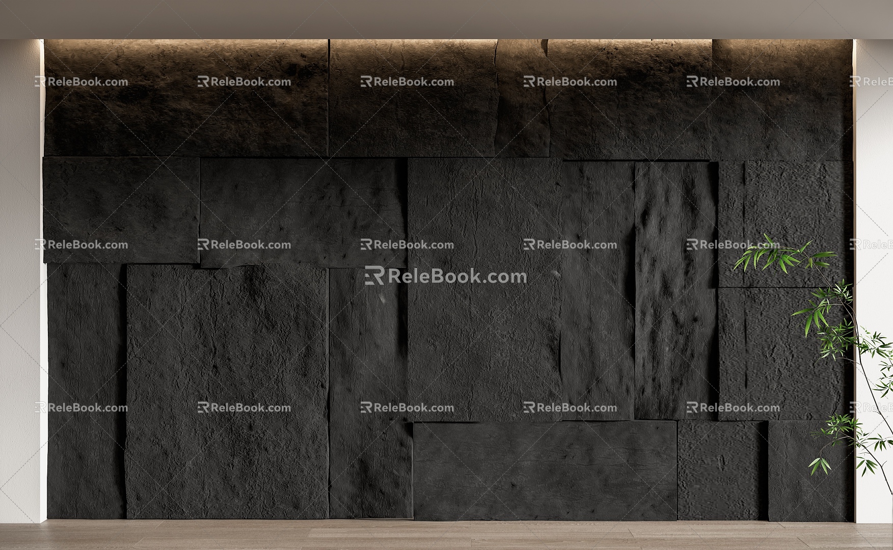 rubble stone background wall rock wall PU stone wall FRP molten rock mushroom stone 3d model