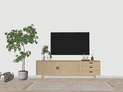 Nordic TV Cabinet Ornaments 3d model Nordic TV Cabinet Ornaments 3d model
