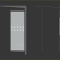 Modern Metallic Display Structures With Geometric Design And Reflective Surfaces