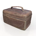Vintage Rusted Metal Lunch Box with Sturdy Handle for Daily Use