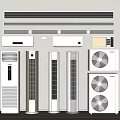 Modern Air Conditioning Vertical Air Conditioning Hanging Air Conditioning Air Conditioning Outlet Central Air Conditioning Air Conditioning External Unit 3d model