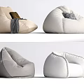 Modern Lazy Sofa Single Sofa 3d model