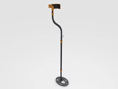 Handheld Metal Detector With Adjustable Shaft And Search Coil For Outdoor Treasure Hunting 3d model