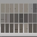 Various Hinged Doors In Modern Design With Wooden And Solid Color Finishes For Home Use