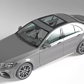 Silver Sedan With Panoramic Sunroof And Black Alloy Wheels Modern Design