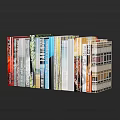 Colorful Books And Magazines With Various Covers Neatly Arranged Different Themes