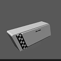 Stylish Modern White Reception Desk With Black And White Checkered Side Decoration