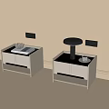 Modern bedside table lamp 3d model
