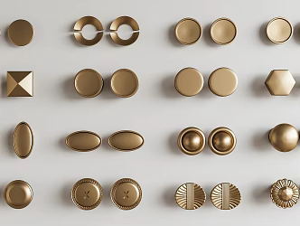 French Cabinet Door Handle Cabinet Door Handle Round Handle Metal Handle Middle Style Cabinet Door Handle 3d model