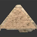 Vintage Ancient Egyptian Pyramid Models With Stone Texture And Brick Design 3d model
