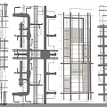 Ceiling Structural Framework Design With Support Beams And Architectural Details 3d model