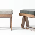 Modern Wooden Stools With Different Upholstered Seats And Design Styles For Home