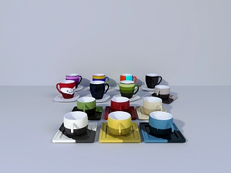 Modern coffee cup 3d model