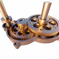 Mechanical Gear Components With Interlocking Metal Teeth And Precision Design
