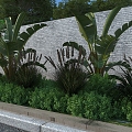 Garden landscape 3d model