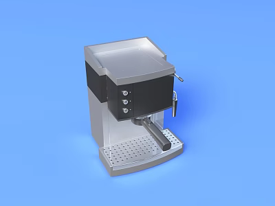 Modern Stainless Steel Coffee Maker Kitchen Appliance With Sleek Design 3d model