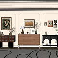 Middle Style Sideboard 3d model