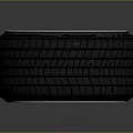 High Quality Car Tire With Stylish Gold Alloy Wheel Green Center Caps And Tread Pattern