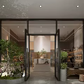 Luxury SPA Sauna Wellness Space With Natural Plants And Relaxing Interior Design