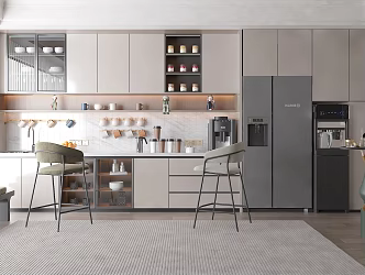 Modern Tea Room Office Tea Room 3d model