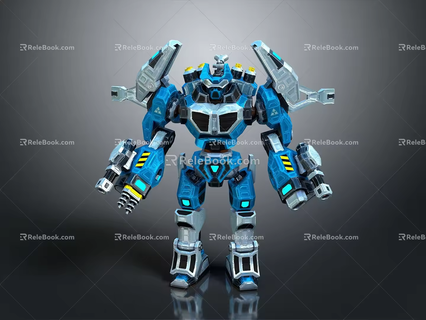Modern Robot Mech Warrior Mech Soldier Machine Battlearm Mechanical Battlearm 3d model