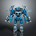 Modern Robot Mech Warrior Mech Soldier Machine Battlearm Mechanical Battlearm 3d model