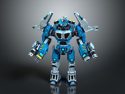 Modern Robot Mech Warrior Mech Soldier Machine Battlearm Mechanical Battlearm 3d model