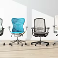 Modern Office Chairs On Wheels With Mesh Backs In Multiple Colors For Workspace