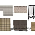 Various Stylish Venetian Blinds With Neutral Tones And Woven Textures For Windows