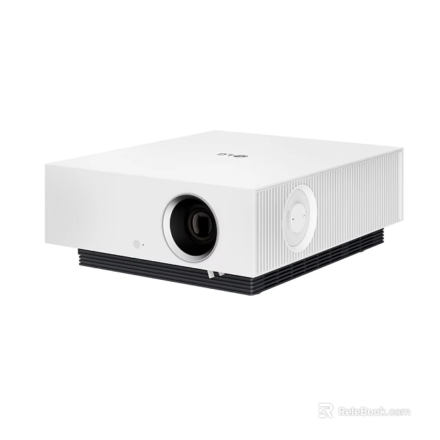 White LG Projection Monitoring Device With Sleek Design And High Resolution 3d model 