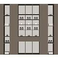 Modern Wooden Display Cabinet with Multiple Shelves and Built in Lighting for Home Decor