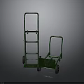Sturdy Green Industrial Hand Trucks With Wheels For Efficient Cargo Transport
