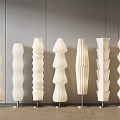 modern floor lamp cream floor lamp 3d model