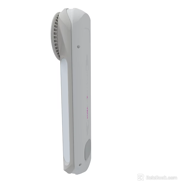 White Handheld Garment Steamer With Ergonomic Design And Steam Function 3d model 