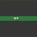 Green Train Car Model With Open Structure Wheels And Cargo Space
