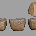 Homemade Bread Varieties with Textured Surfaces and Light Brown Crust in Various Shapes
