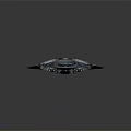 Modern Camouflage Drone Design With Four Rotors Spiked Structure And Blue Lights