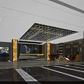 Luxury KTV Lobby Interior Design With Modern Ceiling And Comfortable Sofa Seating 3d model